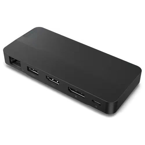 Lenovo USB-C Dual Display Travel Dock (w/ adapter)