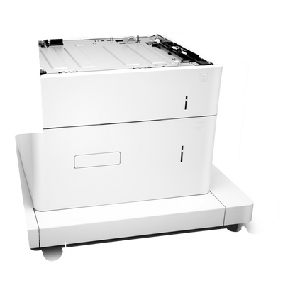 HP LaserJet 1x550-sheet and 2000-sheet HCI Feeder and Stand