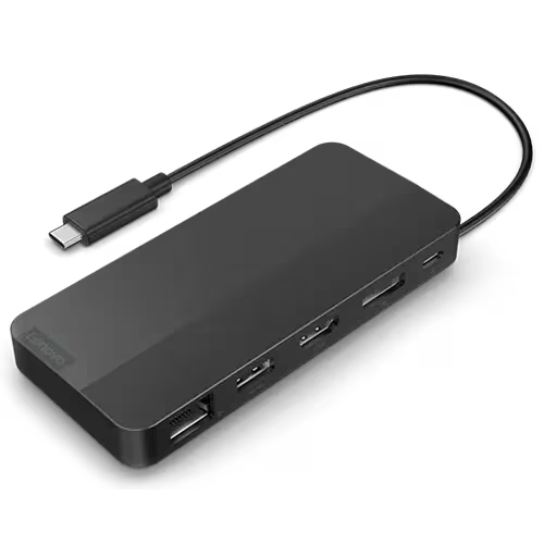 Lenovo USB-C Dual Display Travel Dock (w/ adapter)