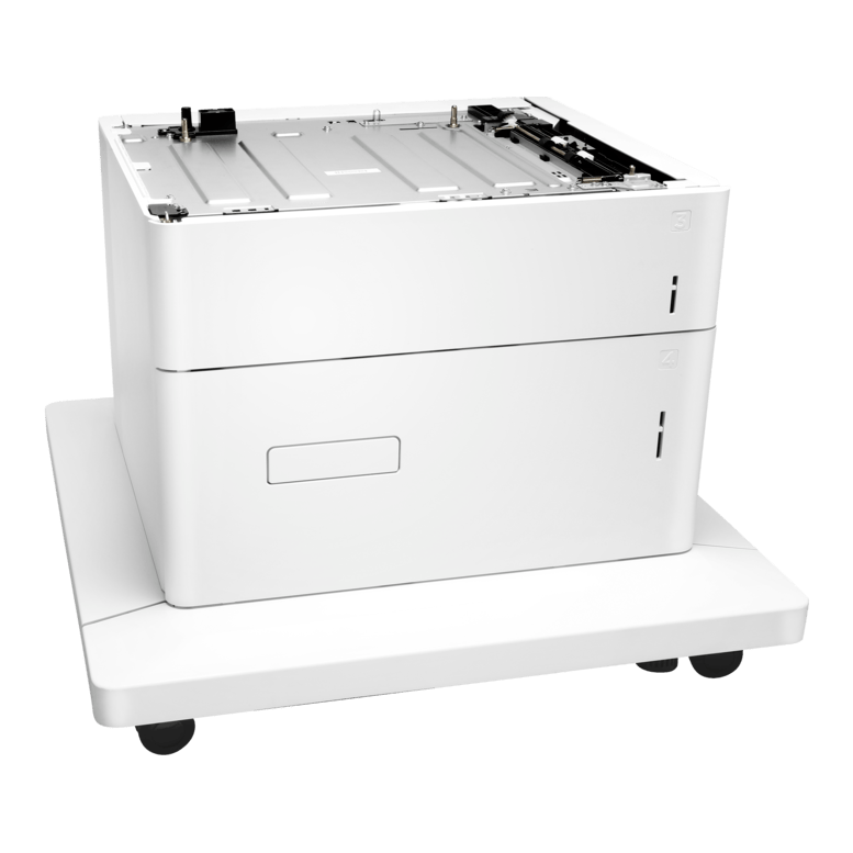 HP Color LaserJet 1x550/2000-sheet HCI Feeder and Stand