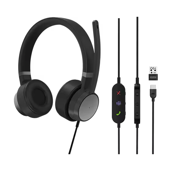 Lenovo Go Wired ANC Headset (Thunder Black)