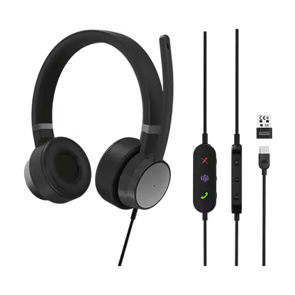 Lenovo Go Wired ANC Headset (Thunder Black)